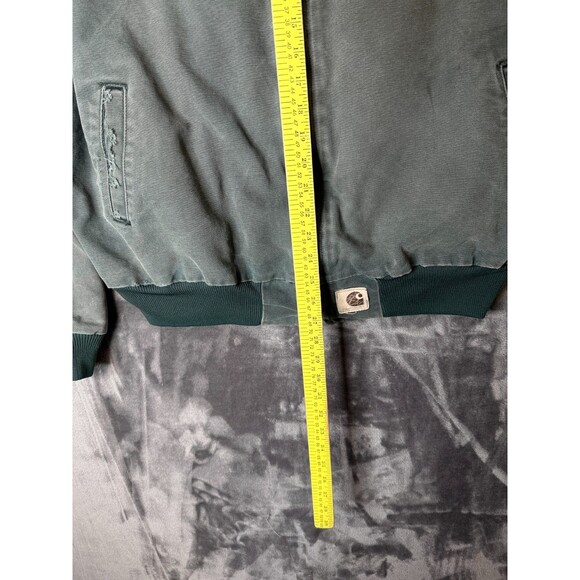 Vintage Carhartt Santa Fe J14 Olive Green Faded Distress Corduroy Collard XL - Picture 4 of 8